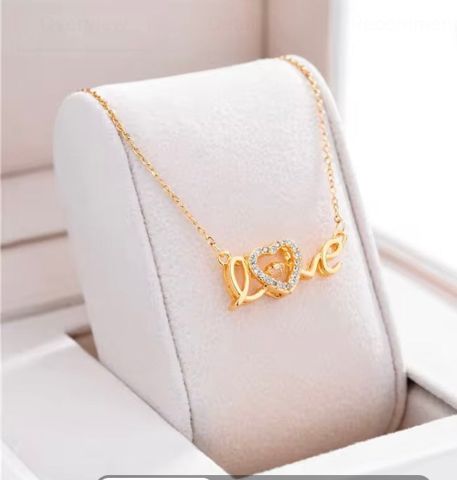 Love Spilled Anti Tarnish Necklace