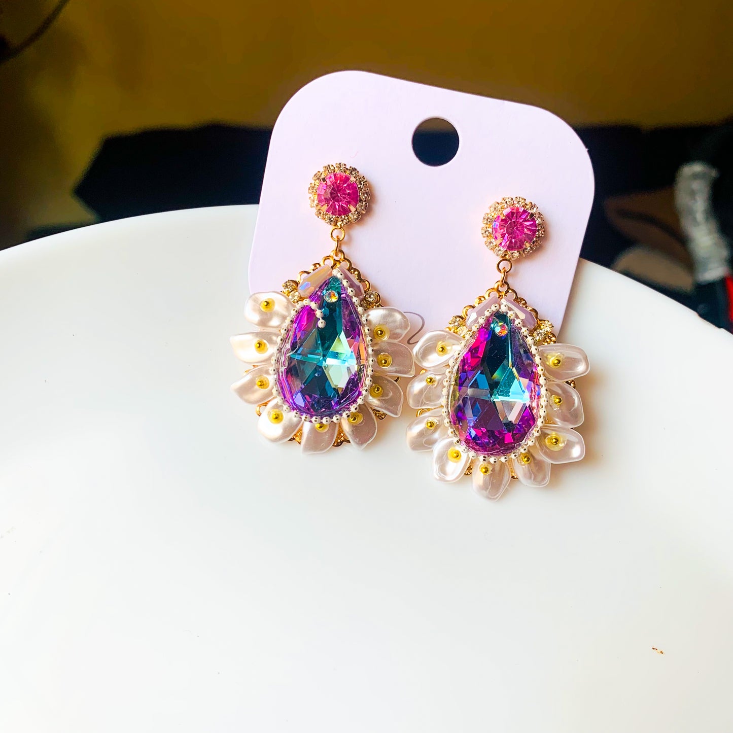Crystal Drop Designer Earrings