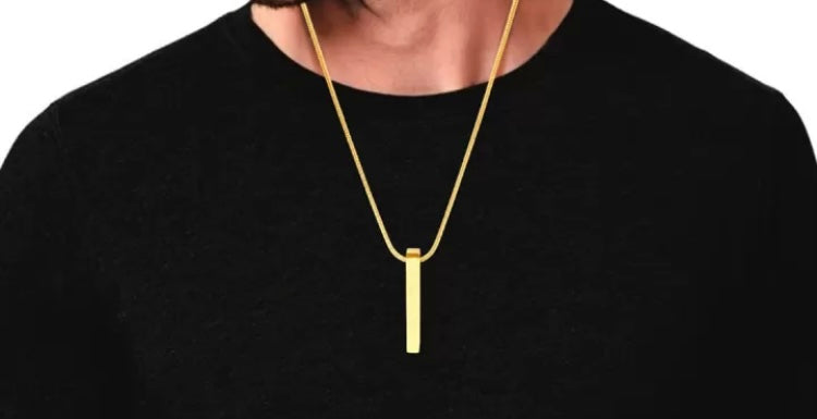 Cuboid chain Pendant Anti Tarnish