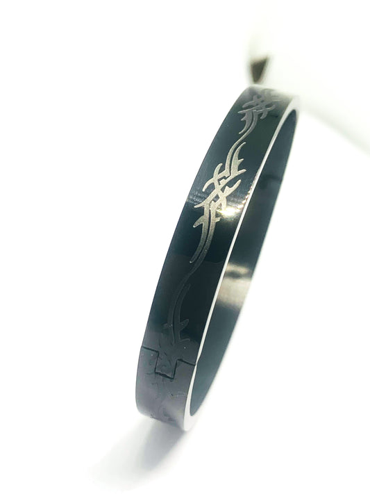 Black Printed Stylish Bracelet