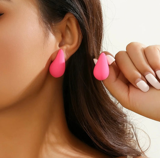 Matte finish ear studs