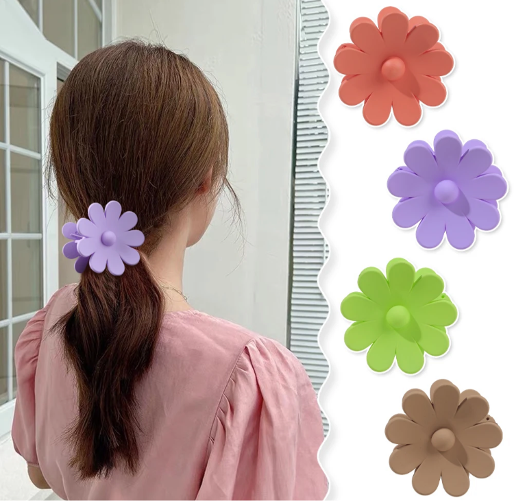 Matte flower clip