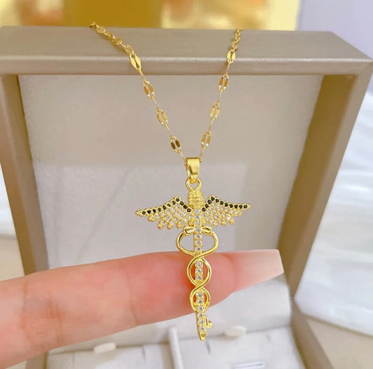 Double Snake Anti Tarnish Necklace