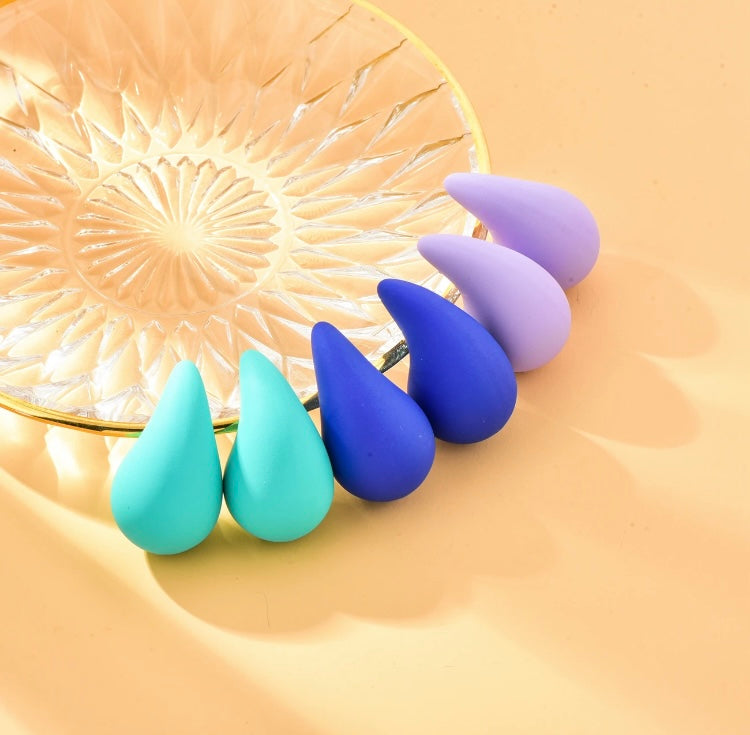 Matte finish ear studs