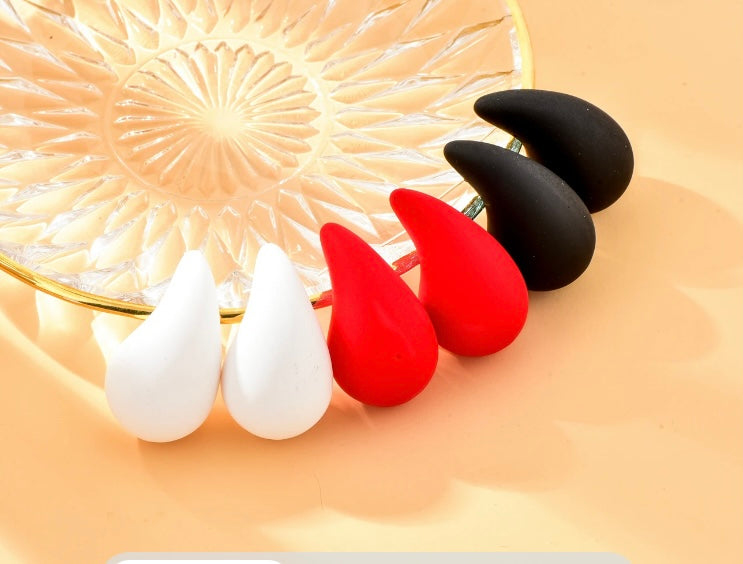 Matte finish ear studs