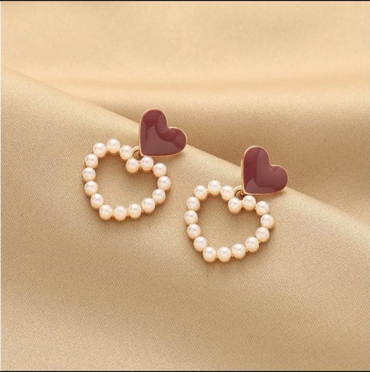 Sweetheart Pearl Earrings
