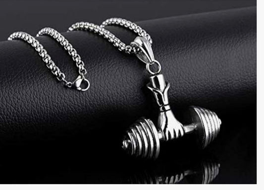 Stainless Steel Dumble Chain Pendant
