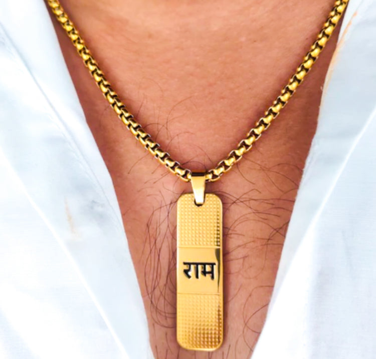 Ram Stainless Steel Chain Pendant