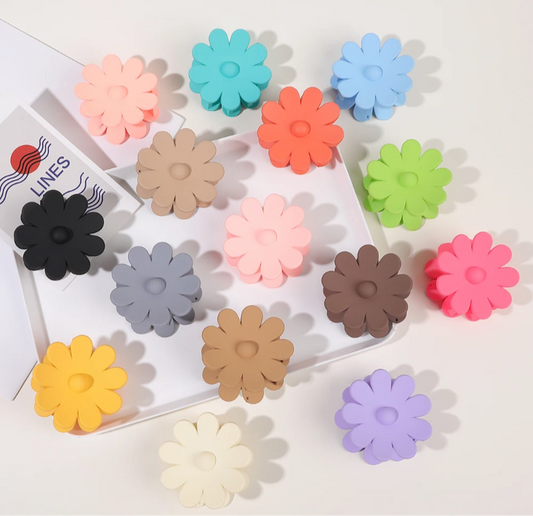 Matte flower clip