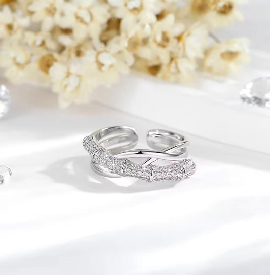 Double Cross Promise Ring