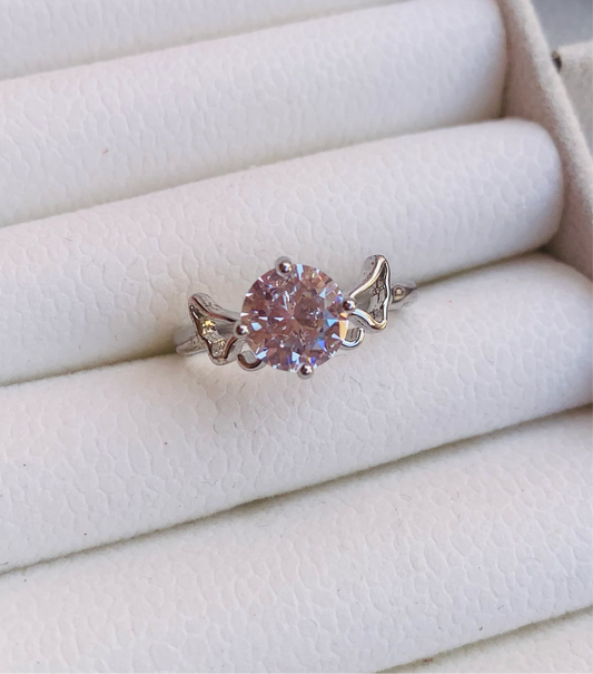 White Crystal Ring