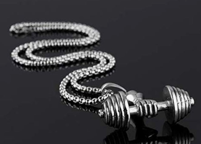Stainless Steel Dumble Chain Pendant