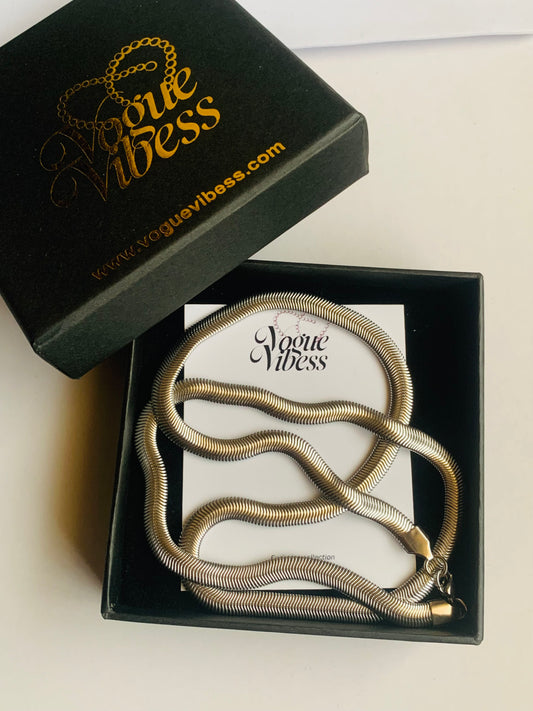Premium Silver Plated Snake Chain