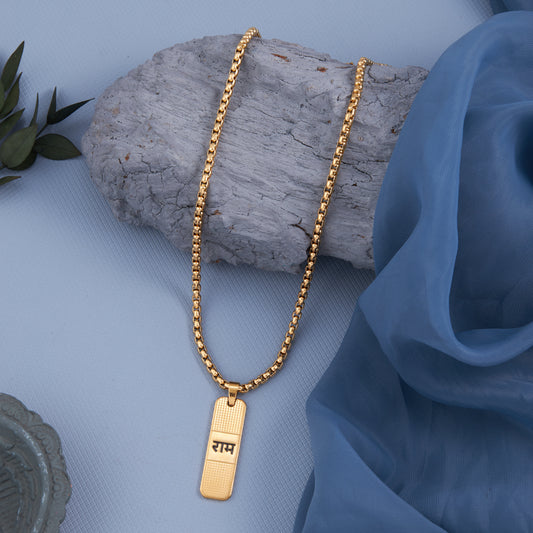 Ram Stainless Steel Chain Pendant
