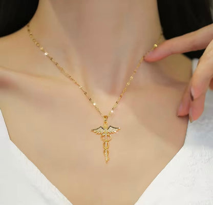 Double Snake Anti Tarnish Necklace