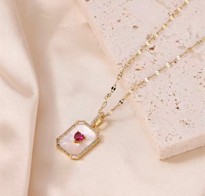 Mother of Pearl Anti Tarnish Necklace