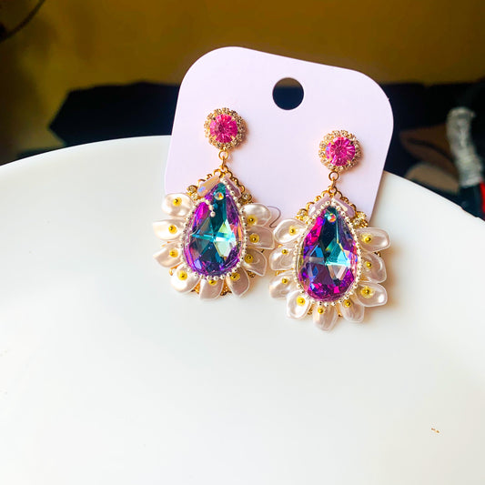Crystal Drop Designer Earrings