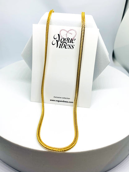 Mesh gold plated Anti tarnish Chain