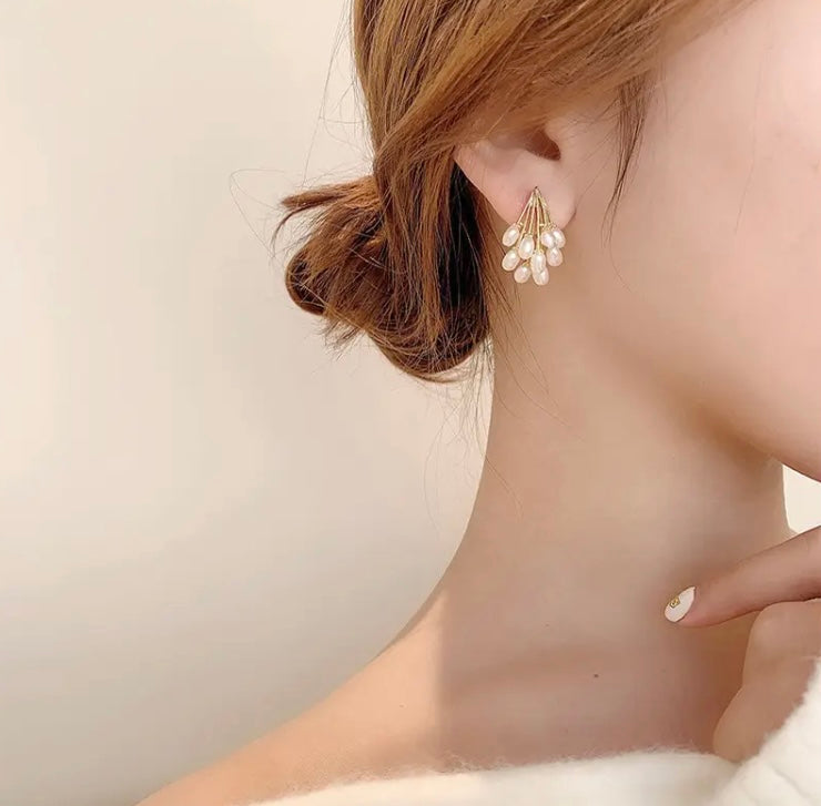 Pearl Bunch Earrings