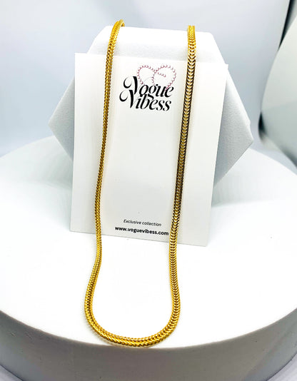 Mesh gold plated Anti tarnish Chain