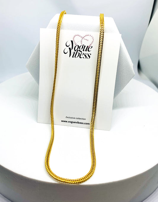 Mesh gold plated Anti tarnish Chain