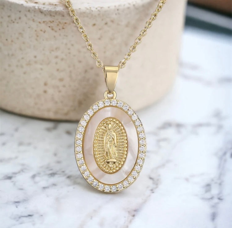 Mother Mary Anti Tarnish Necklace