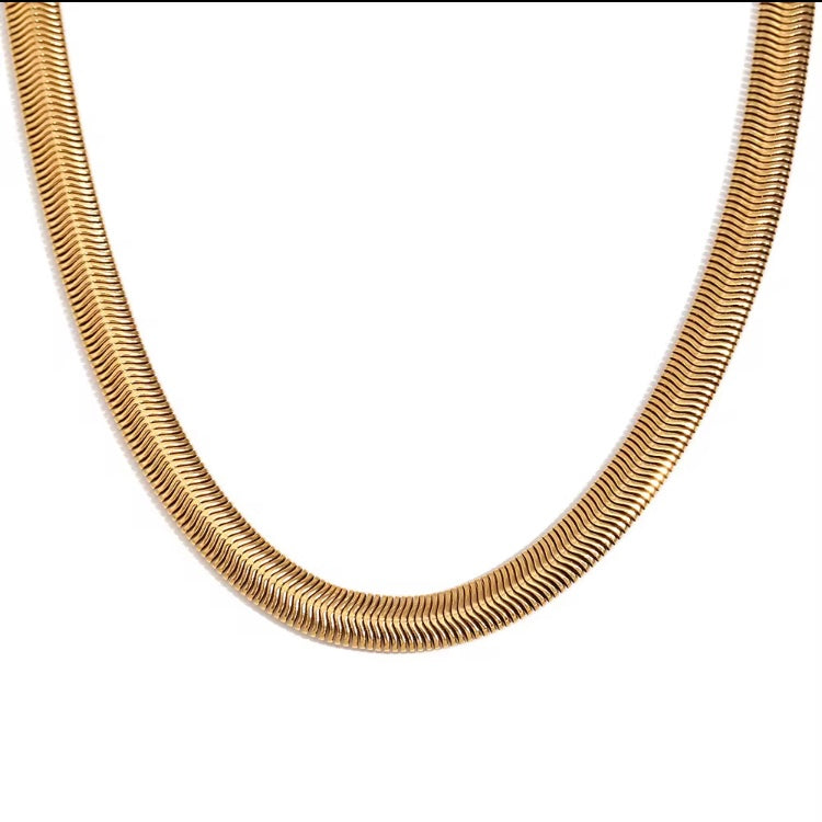 Premium 18k Gold Plated Snake Chain