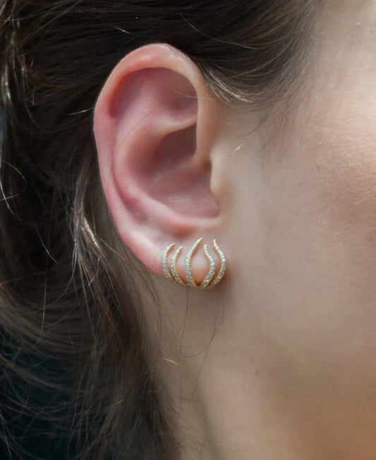 Eat stuffed stud Earrings