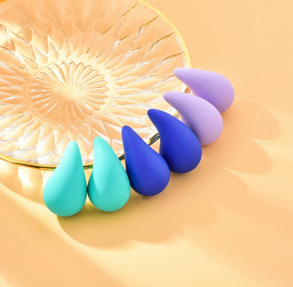 Matte finish ear studs