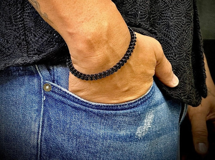 Black Stylish link Bracelet