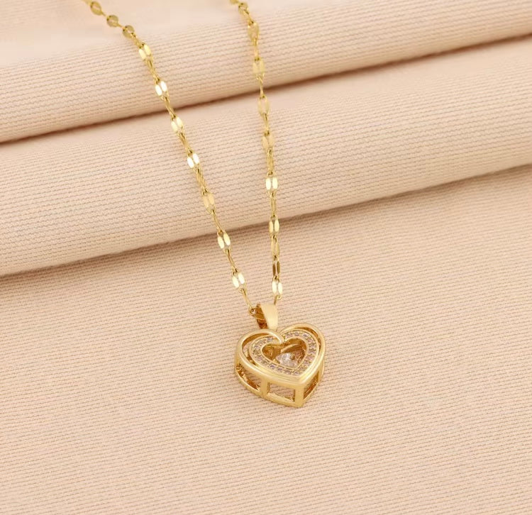 Glow Heart Anti Tarnish Necklace