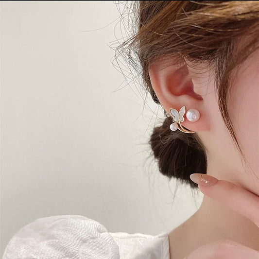 Korean pearl studs