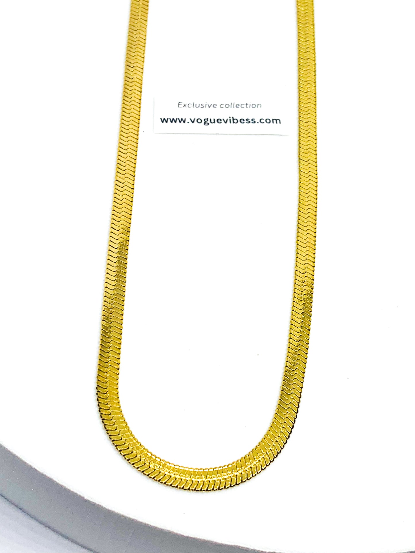 Shiny Premium Flat Snake Chain