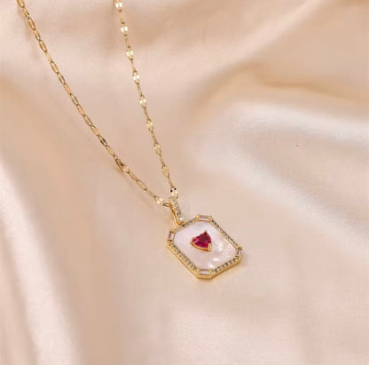 Mother of Pearl Anti Tarnish Necklace