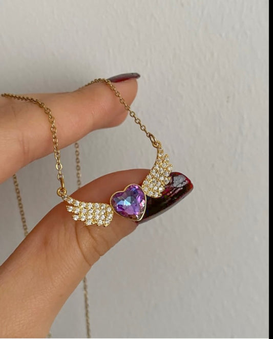 Wings of Affection Anti Tarnish Necklace