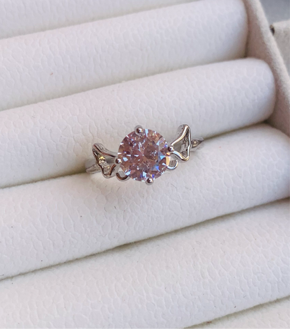 White Crystal Ring