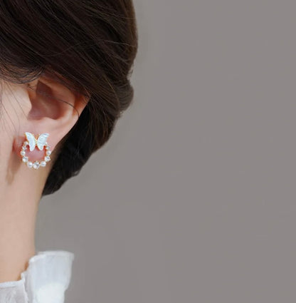 Circle cute studs