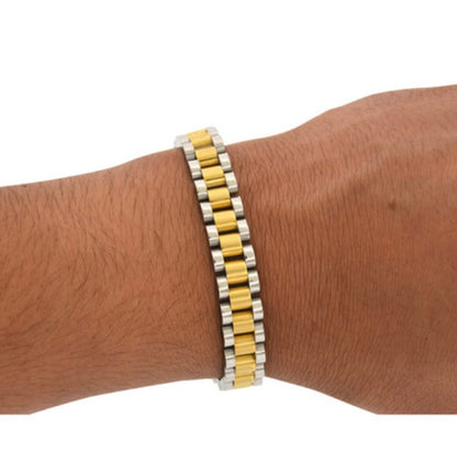 Dual Tone Gold and Silver Bracelet