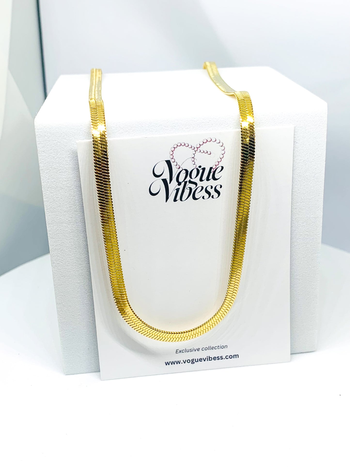 Shiny Premium Flat Snake Chain