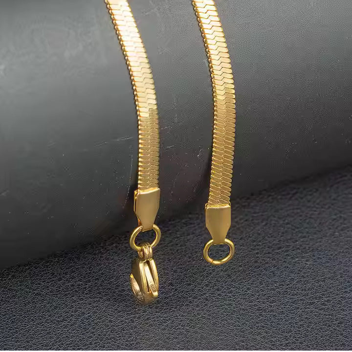 Shiny Premium Flat Snake Chain